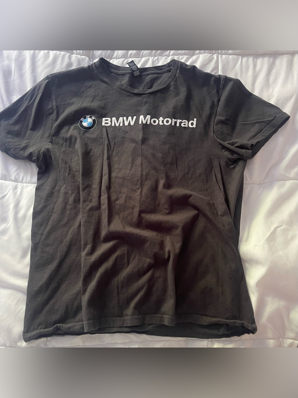 BMW Motorrad T Shirt Motorcycle Size Large Perfectly Washed & Faded Mens Cotton